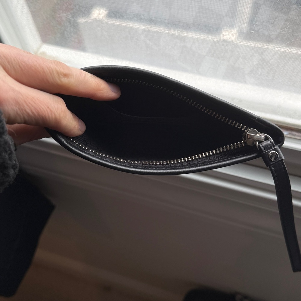L.A.M.B. Black and White Patterned Wristlet Clutch - Picture 4 of 5